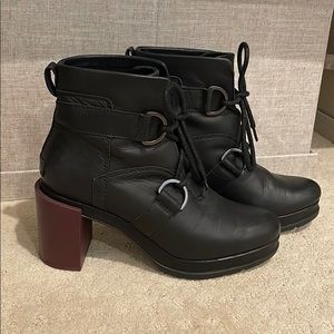 Sorel Margo Waterproof Leather Heel Lace Boot